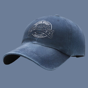Denim Baseball Cap | Denim Cap | Distressed Hat | Wanderlustprogear