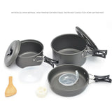 Camping Cookware Set for 1-7 Persons, Lightweight and Portable
