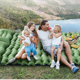 Couple Folding Air Matt with Camp Pillow Sleeping Inflatable Mattress