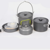 Camping Cookware Set for 1-7 Persons, Lightweight and Portable