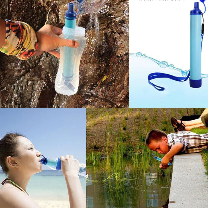 Newly Outdoor Water Purifier Camping Hiking Emergency Life Survival Portable
