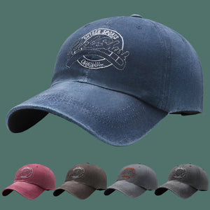 All-match Washed Denim Baseball Cap Distressed Hat