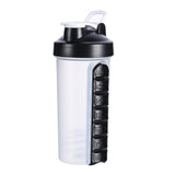Portable Water Bottle One Week Use Medicine Box Cup