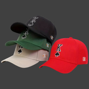 Embroidered Spade K Sun Hat